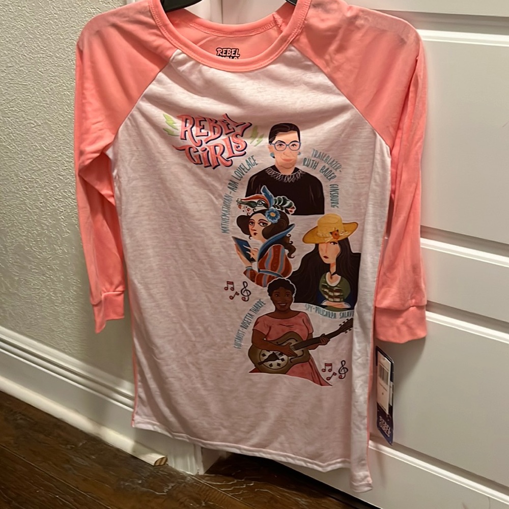 Girls' Rebel Girls Can Change the World Ginsburg Lovelace Tharpe Nightgown Sz 8